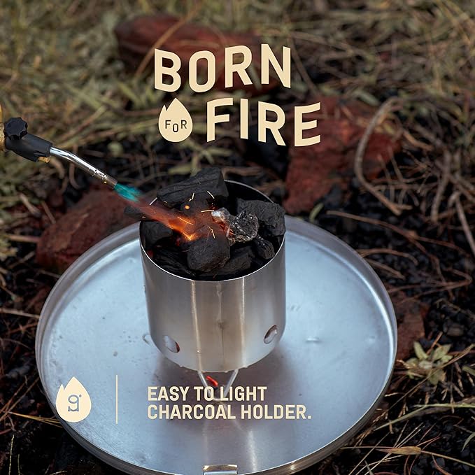 Charcoal Grills - Basic 12 lbs - Stainless Steel Smoker Grill 3-in-1 for Cooking & Home BBQ - Portable Vertical Smoker Barrel for Outdoor & Camping - Meat Grill with Thermometer & Accessories