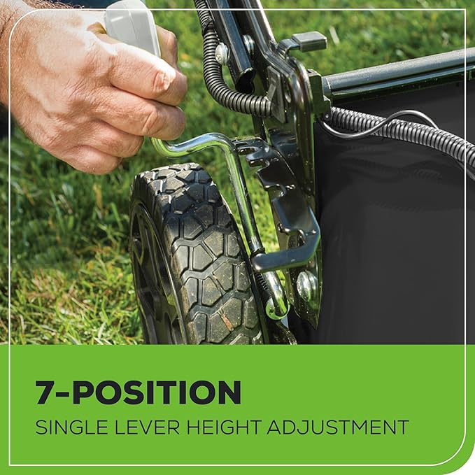 Greenworks 40V 21" Push Mower, 5.0Ah USB Battery