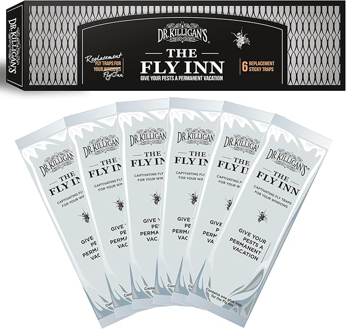 Dr. Killigan's The Fly Inn Replacements - Replacement Traps for The Fly Inn (6 Insert Refills)