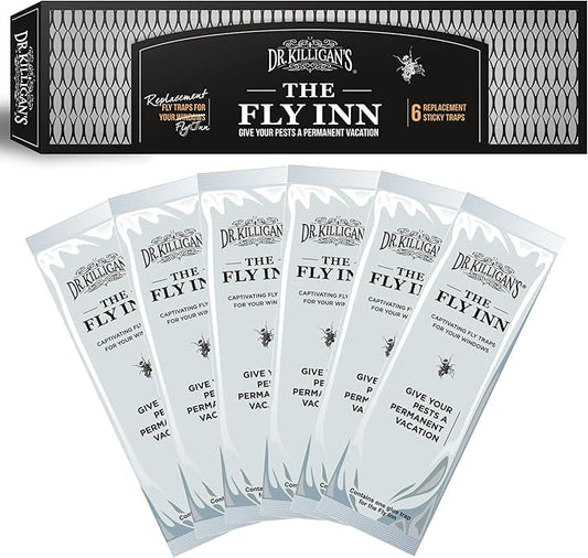 Dr. Killigan's The Fly Inn Replacements - Replacement Traps for The Fly Inn (6 Insert Refills)