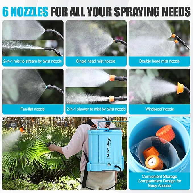Battery Powered Backpack Sprayer 4 Gallon,100 PSI Adjustable Pressure,Compatible with Makita 18V Battery,Electric Garden Sprayer with 21V 2.6Ah Battery,Weed Sprayer for Weeding & Cleaning