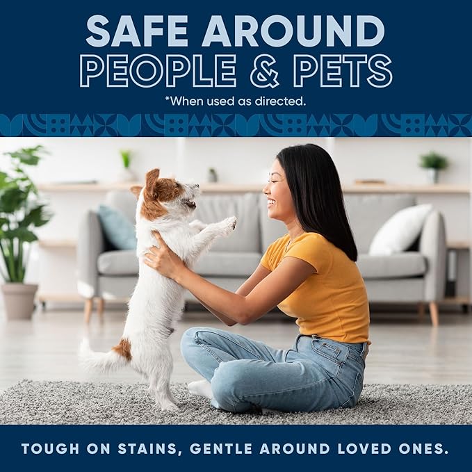 Pet Carpet Cleaner | Works Faster and Better than Pet Enzyme and Orange Based Solutions | Best Carpet Cleaner Spray for Pet, Dog, Cat Urine Stains and More (160 Fl Oz)