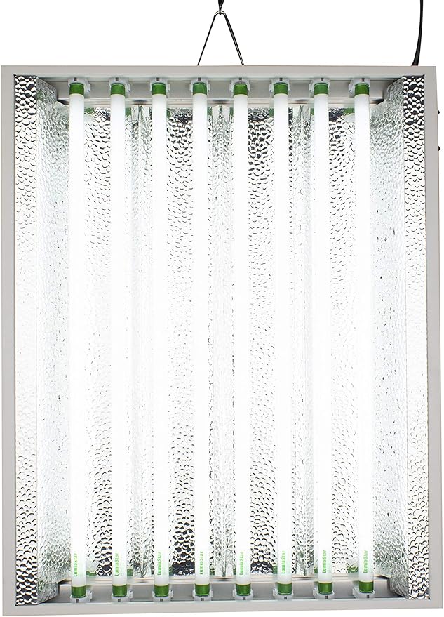 2Ft X 18In 8Lamps 200W to T5 Fluorescent Grow Lights with 6500K Sun Light Grow Lamps and 20000 Lumens & High PPFD