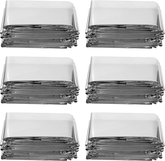 Plant Growth Mylar Films High Reflective Mylar Film Garden Greenhouse Covering Foil Sheets for First Aid Blanket Growth Room Camping Simple Tent,82.6 x 51.2 Inch(6 Pieces)