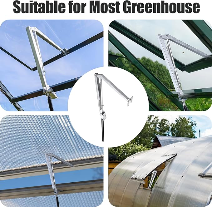 CHANGE MOORE Auto Vent Opener 2Pack Automatic Greenhouse Window Opener, Roof Vent Opener Auto Vent Kit, Sensitive Gardening Tools Automatic Greenhouses Supplies (Single Spring Up to 33lbs)