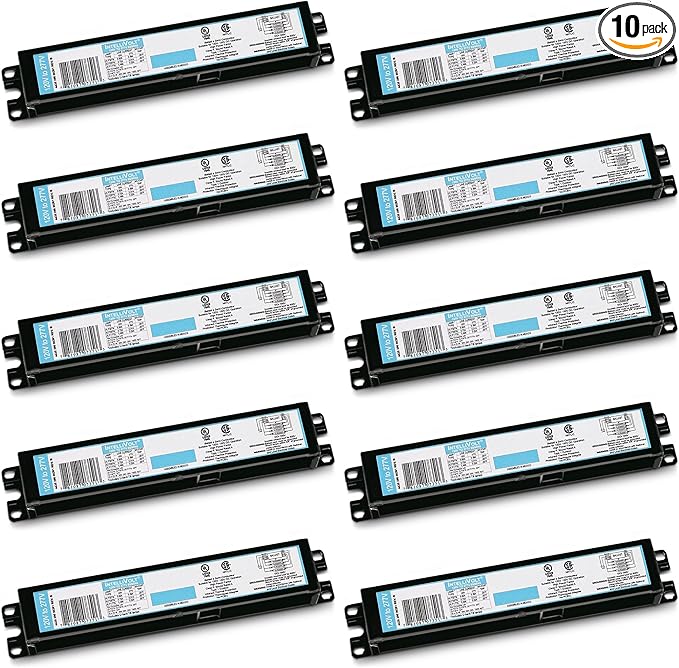 OHLECTRIC (10 Pack) Replacement for ICN-4P32-SC 3 & 4 Lamp T8 Fluorescent Electronic Ballast - 120-277 Volt - Instant Start - UL Approved