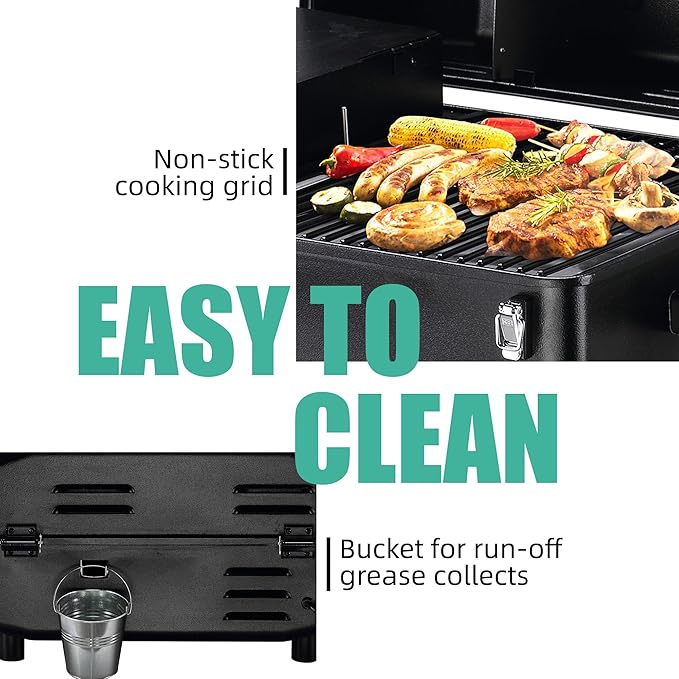 Z GRILLS Portable Pellet Grill Table Top BBQ Smoker with Digital Control, ZPG-200A