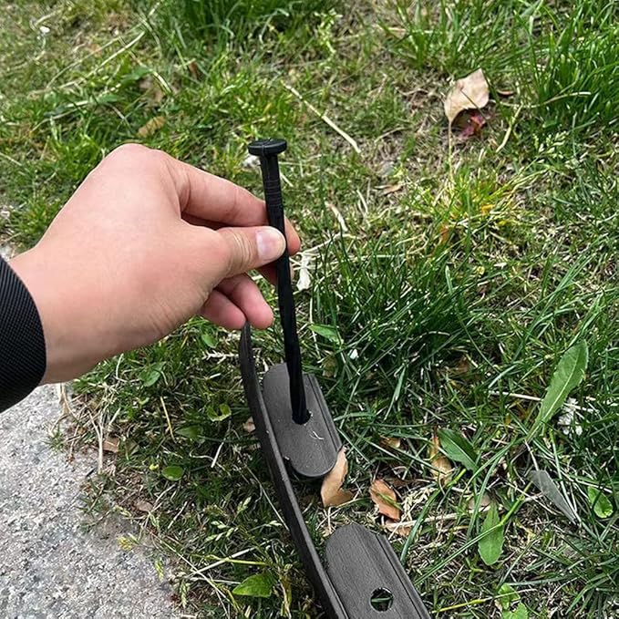 Garden Edging Borders 20FT,Landscape Edging Black[Extra Tall 4IN High] with 30pcs Plastic Stakes, Lawn Edging Flexible DIY Fence for Landscaping,Flower Bed,Grass,Gravel,Tree Surrounding