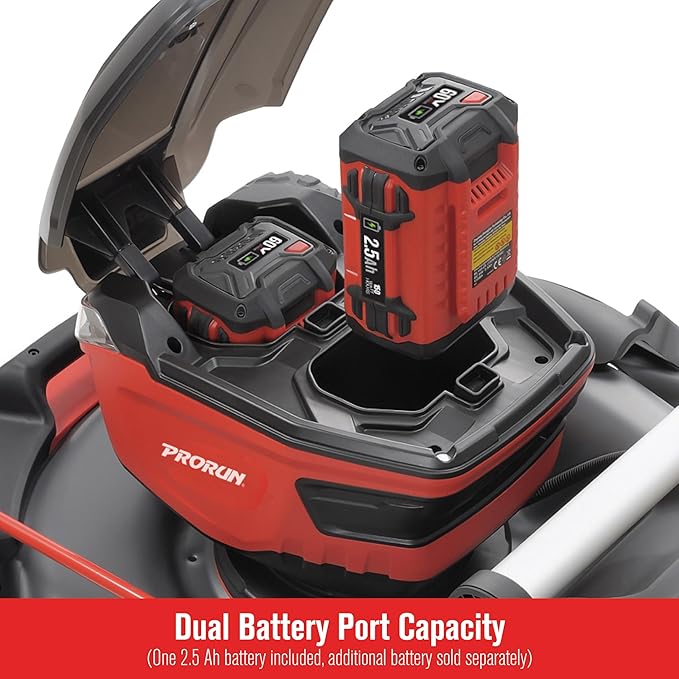 60V 21-in. Steel Deck Cordless Push Lawn Mower with 2.5 Ah Battery and Charger