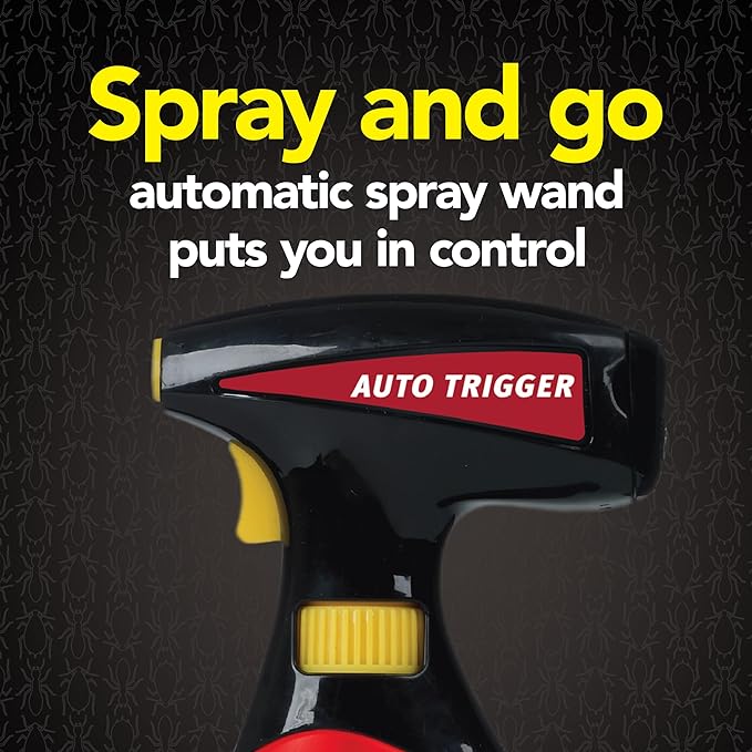 Raid MAX Perimeter Protection, 1 Gallon, Indoor & Outdoor Insecticide Spray with Reusable Electric Sprayer