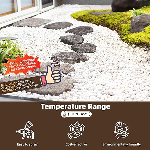 Mulch Glue, Rock Glue for Landscaping Fast-Drying Pebble&Gravel stabilizer Long-Lasting Pea Gravel Binder for Landscaping, Pine Straw, Outdoor Strong Pebble Gravel Binder for Garden (26.39 OZ)