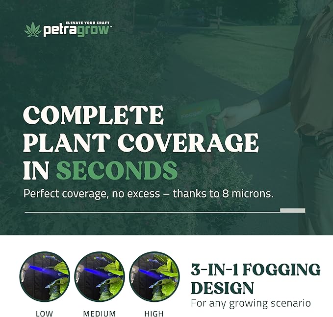 Petra CannaFogger Electric Spray Bottle - Battery Plant Sprayer Mister - Electric Sprayer Pump - Automatic Mister for Plants, Perfect for Pest Control, Spider Mites Spray for Indoor & Outdoor Plants