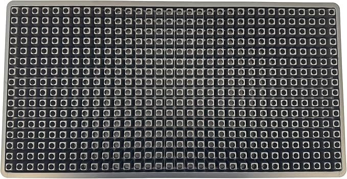512 Cell Seedling Plastic Nursery Trays, 10 Pack, Thick Durable Germination Plug Trays, 5120 Cells Reusable Plant Propagation