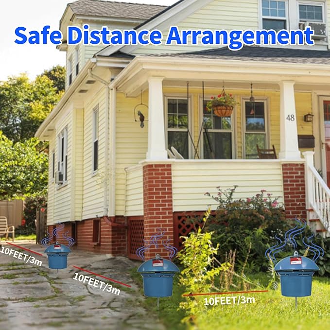 6 Pack Snake Repellent Container Refillable Snake Bait Container for Outdoor, Weather-Resistant Design for Lawn, Garden, Yard - No Bait Included