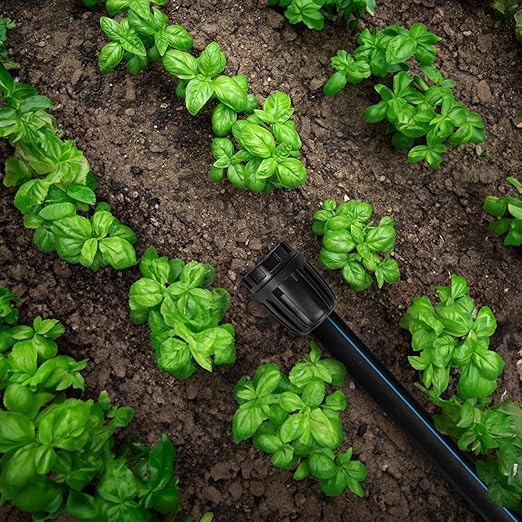 1/2 Inch Drip Irrigation End Plug Fittings, 12 Pieces 1/2'' Drip Line Barbed Locked End Cap Connectors for 1/2 Inch Irrigation Tubing (1/2" ID x 0.640" OD) for Garden Watering System