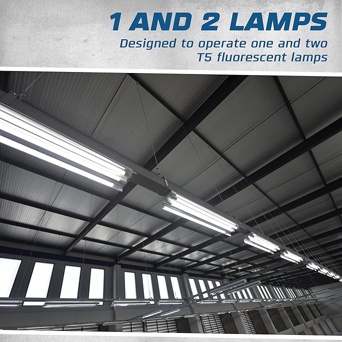 OHLECTRIC 2 Pack - Replacement for Keystone KTEB-128-1-TP-FC-PH/D | 1 Lamp T5 Electronic Fluorescent Ballast | 28 Watts | 120V Input with Rapid Start Technology | UL Listed for Enhanced Safety