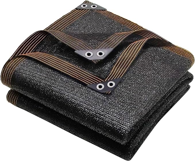 winemana 40% Black Shade Cloth, 3.3 x 13.3 FT Mesh Tarp for Garden Greenhouse Patio, Plants Heat Protection, Outdoor Sun Shade Cover, Resistant Netting Screen with Grommets for Growing Chicken Coop