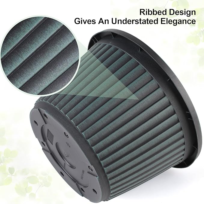 10 Inch Planter-Pots-for-Plants-Indoor-Outdoor, 4 Pack Plastic Flower Pots with Saucer & Drainage Holes, Modern Decorative Resin Garden Pots