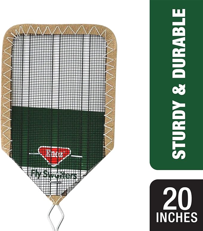 Enoz Wire Mesh Head Flyswatter with Metal Handle (Pack of 3)