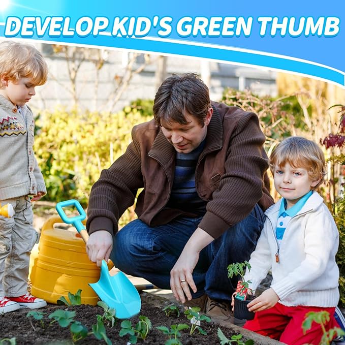 16" Jumbo Beach Sand Shovels Toys for Kids, Pink Gardening Tool Kits, Sturdy Long Wooden Spade for Sand Snow Digging, ABS Plastic Scoops Gift for Summer Winter Camping Backyard Planting (3PCS)