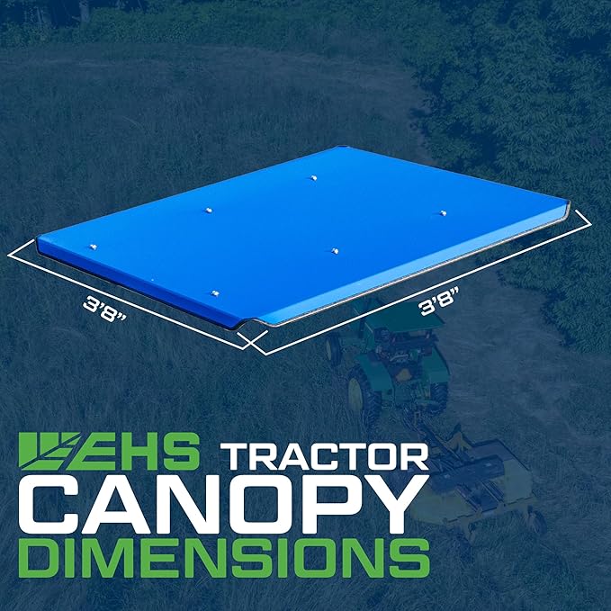 Universal Tractor Canopy | ROPS 1.5”-3” | Robust Steel | Blue | Easy Install