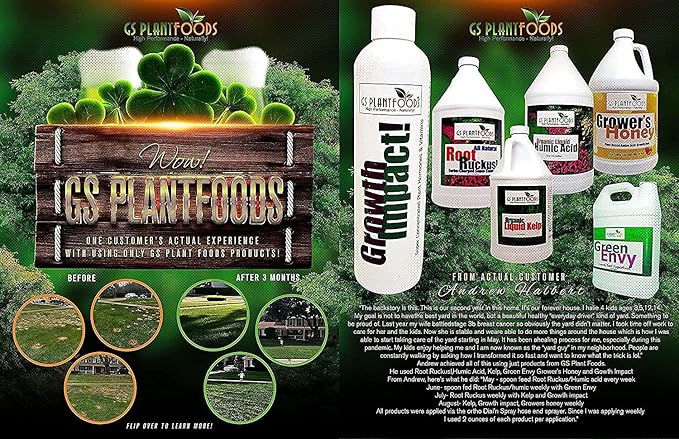 Humic Acid - Organic Liquid Humic Concentrate with Fulvic Acid - (275 Gallon Drum) - Multi-Purpose Soil Conditioner - Suitable for Gardens, Lawns, Houseplants & Trees