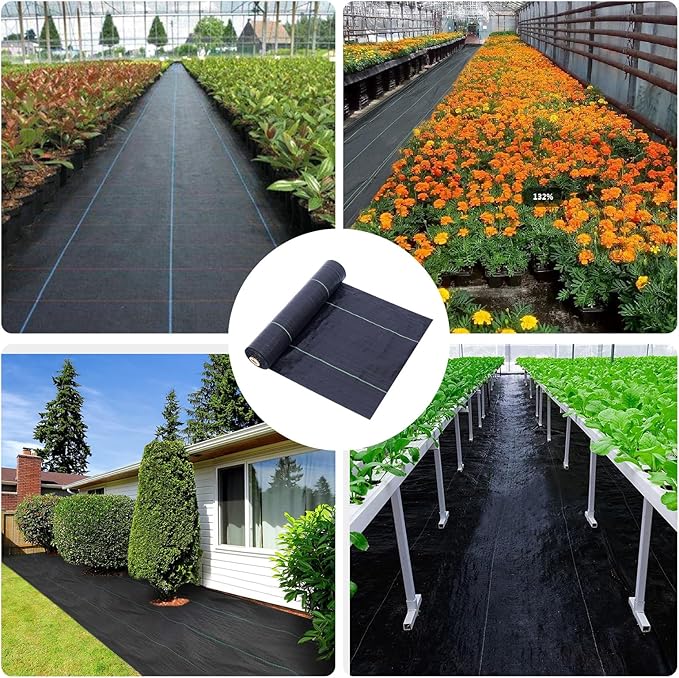 Landscape Weed Barrier Fabric - 2.95 x 16Ft. Perfect for Gardens, Landscaping, Ground Cover and Box Liners…