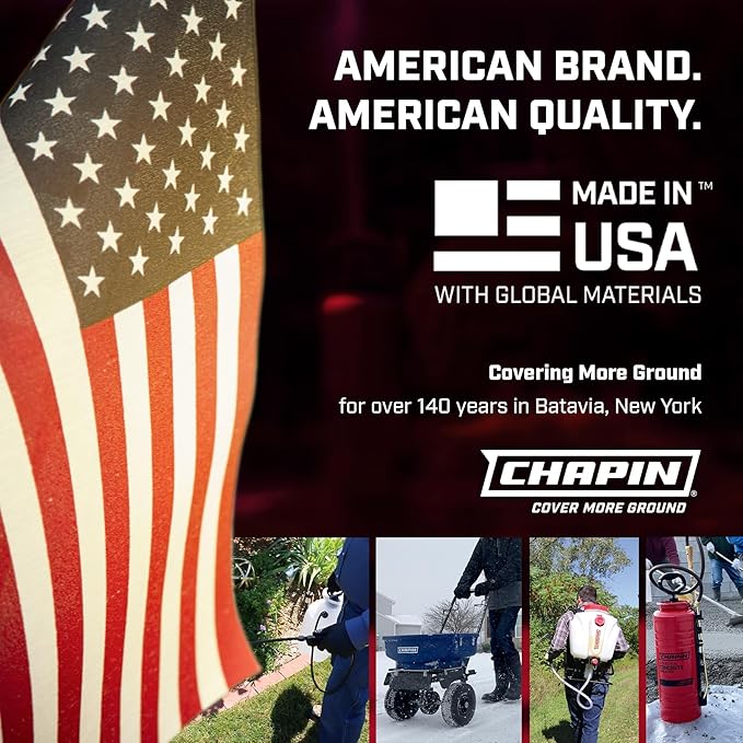 Chapin International 60124 4-Gallon 20V Internal Battery Rechargeable Backpack Sprayer, Made in The USA, 1-Pack, Translucent White