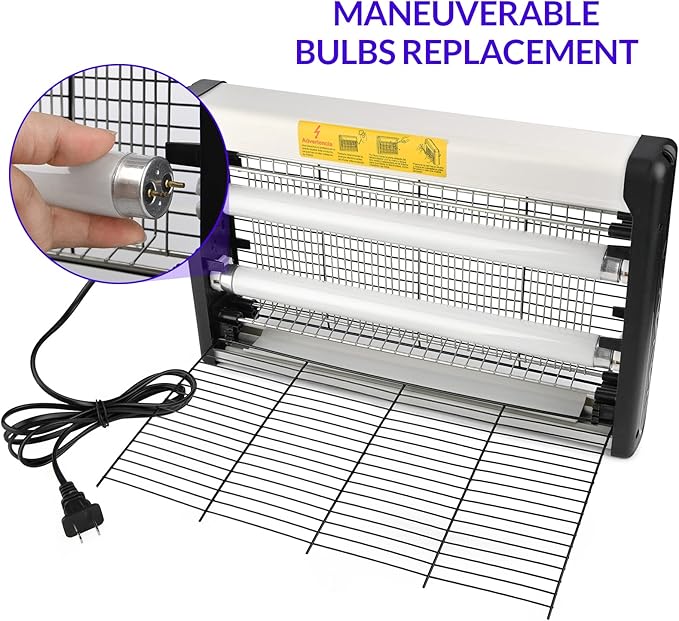 mafiti Bug Zapper Fly Traps Indoor Hanging Electric Mosquito Killer 3500V Gnats Fruit Trap for Home Restaurants Kitchen Garden Black