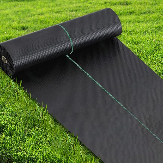 4FT x 300FT Weed Barrier Landscape Fabric Heavy Duty, Thicken Garden Fabric Weed Mats, Weed Control Garden Cloth, Woven Geotextile Fabric for Garden Beds, Underlayment, Commercial Driveway