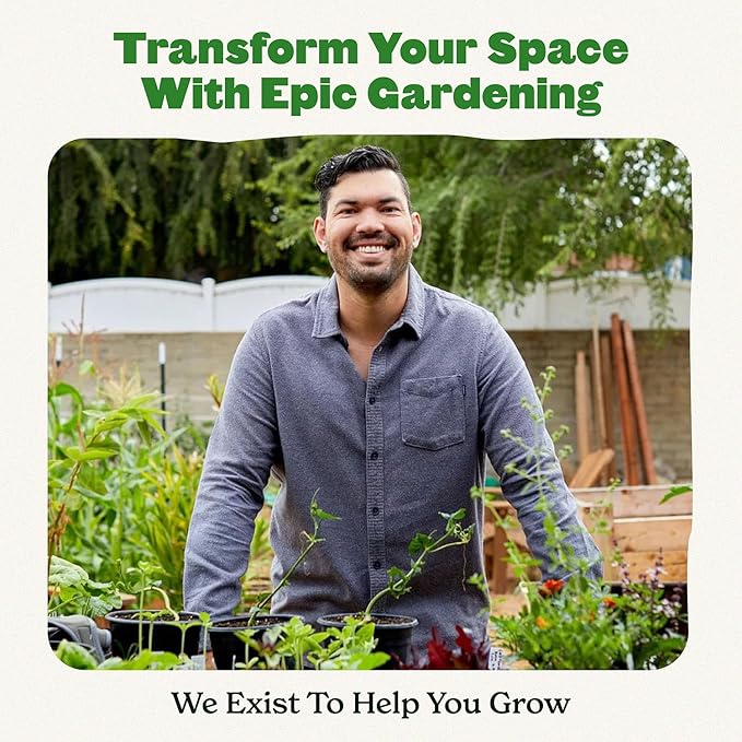 Epic Gardening Reusable Seed Starter Tray - 6 Cell/6 Seedling Starter Trays - Easy Watering, Indoor Greenhouse, Plant Starter, Gardener-Friendly for Seedlings | UV-Treated & BPA-Free - Terracotta