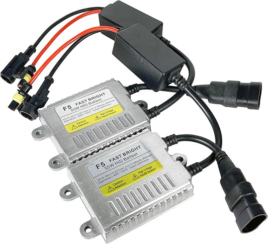 O-NEX AC 55W HID Ballast - Ultra Slim Waterproof Xenon for H1 H3 H4 H7 H8 H11 H13 9005 9006 9007 880 - Universal Fit Headlight Replacement, Pack of 2