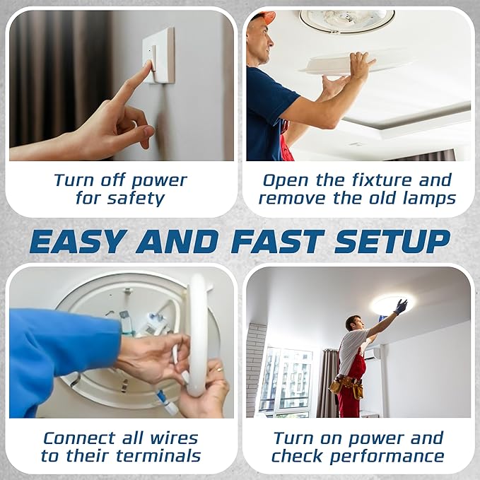 OHLECTRIC Replacement for Keystone KTEB-2C72-1-TP-WS 2 Lamp Circline Electronic Fluorescent Ballast with Normal Light Output, 120V Input with Rapid Start Operation, 0.80 Ballast Factor, UL-Approved