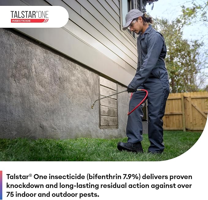 Talstar One (Bifenthrin 7.9%), Water-Based – Controls 75+ Indoor & Outdoor Pests, EPA-Approved, Yields 32–320 Gal