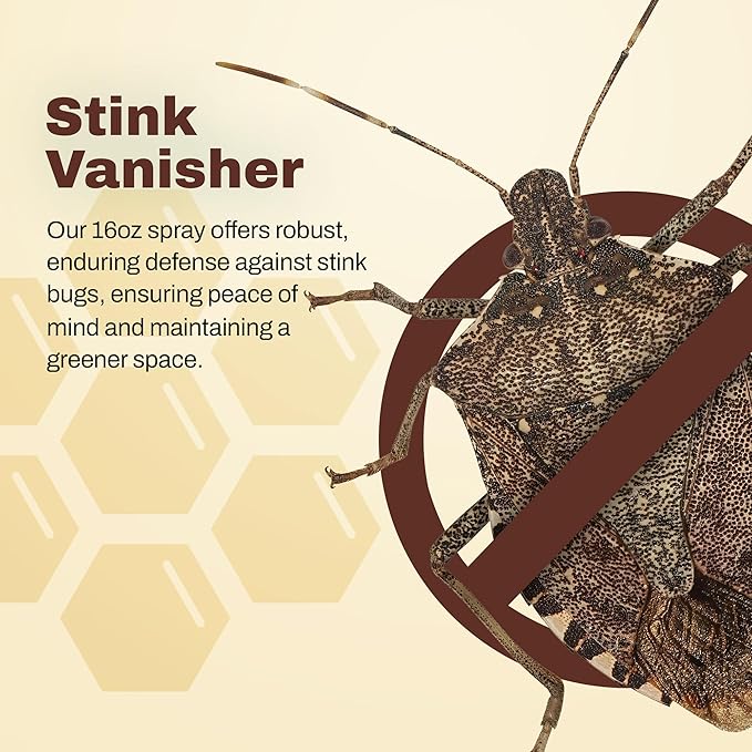 Stink Bug Spray - Naturally Eliminate Stink Bugs for a Refreshing Home Atmosphere, Keeping Unwelcome Intruders at Bay, 16oz