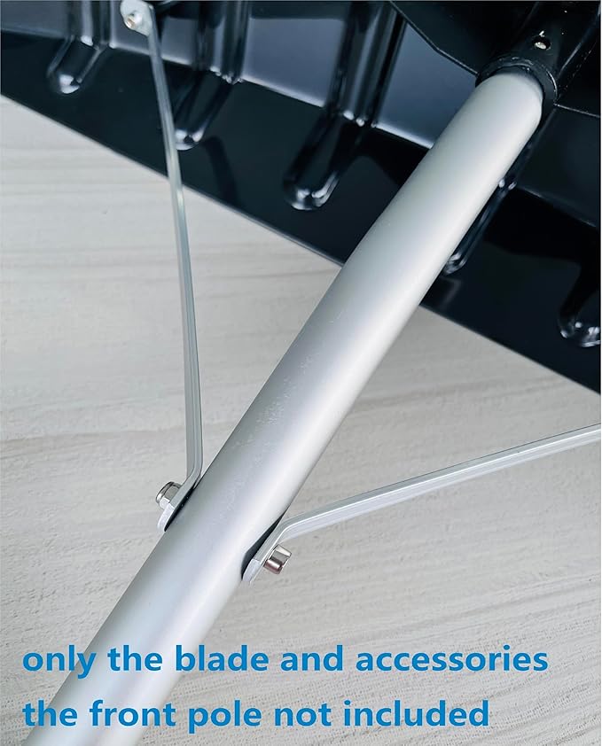 Black 25 Inch x 6 Inch Replacement Poly Blade for Snow Roof Rake, Snow Rake Blade