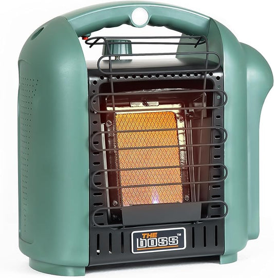 THE BOSS 6,000 BTU Propane Heater Indoor Outdoor Portable Heater Camping Propane Space Heater Outdoor