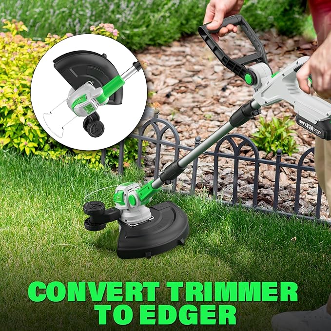 SOYUS Cordless13 Inch 20V Lawn Mowers & 20V 12 Inch String Trimmer