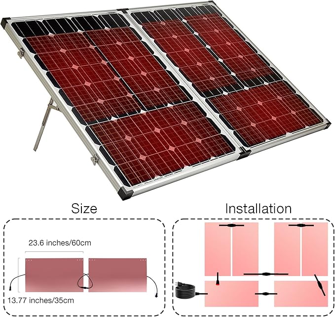 H&G lifestyles Roof Heat Metal Panel for Ice Dams Snow Melting Heat Mats for Roof and Gutters Solar Panel Heated Roof De-Icing Kit Self-Regulating Heated Roof System (14“W x 8'L)