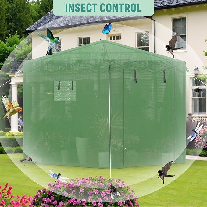 Pop Up Greenhouse 8x6FT, Pop Up Green House for Outdoors, Portable Greenhouses, Walk-in Greenhouses, Popup Greenhouse Kit, Easy Set Up