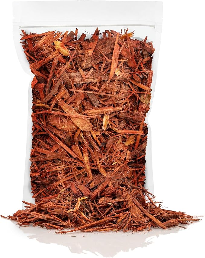 Red Mulch - Improve Soil Fertility and Insulate Plant Roots - 10 QUARTS
