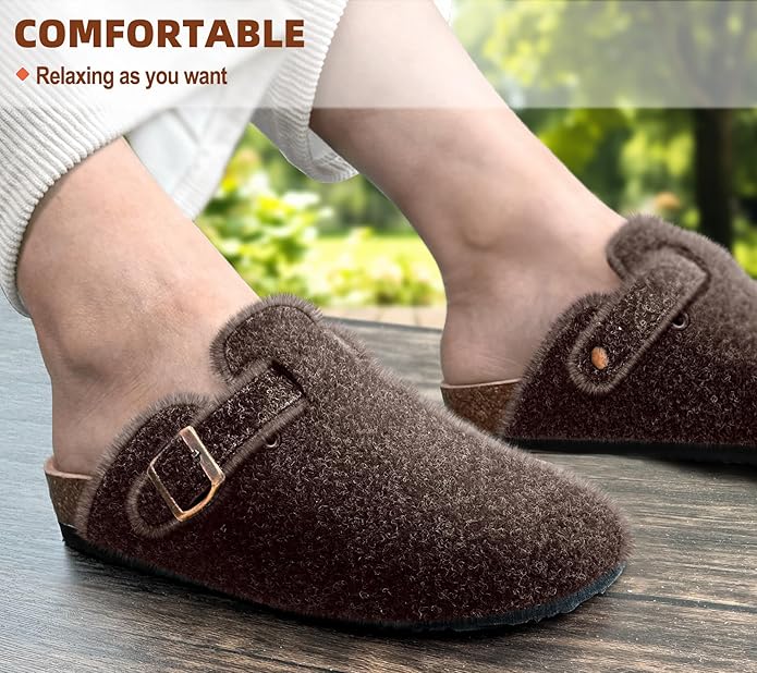 BULLIANT Comfort Clogs Slippers Sandals Nurse Work Shoes Unisex for Men Women with Cushioned Cork-Footbed