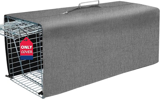 Deblue Trap Cage Cover, Live Animal Trap Cage Cover, Stray Cat Trap Cover Fits for 1-Door Humane Trap 32 x 10 x 12 Inches - (Only Cover)