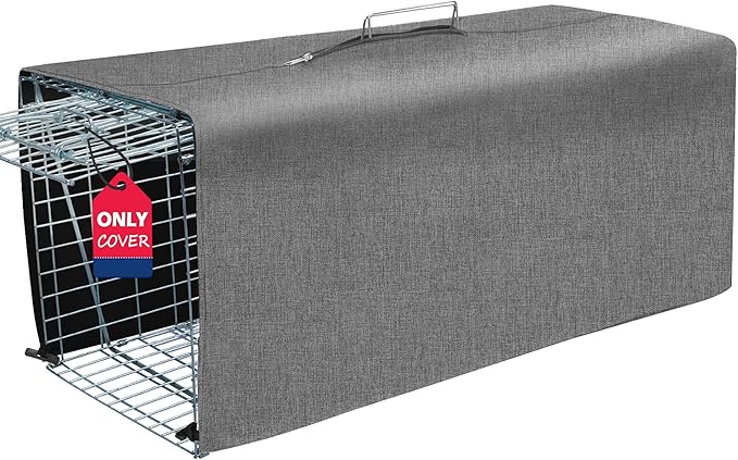 Deblue Trap Cage Cover, Live Animal Trap Cage Cover, Stray Cat Trap Cover Fits for 1-Door Humane Trap 32 x 10 x 12 Inches - (Only Cover)