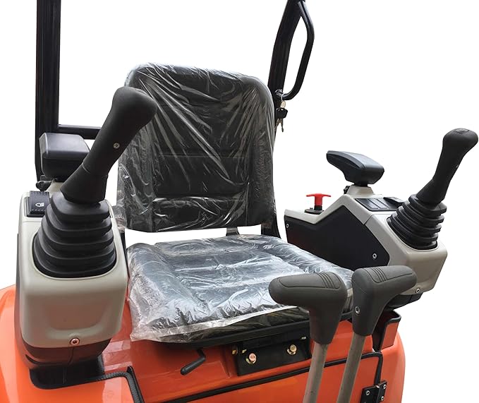 2000lbs Mini Excavator Small Excavator with Backhoe Thumb for Garden, Farm, Park, Road Micro Trench Digger Crawler, Gasoline EPA