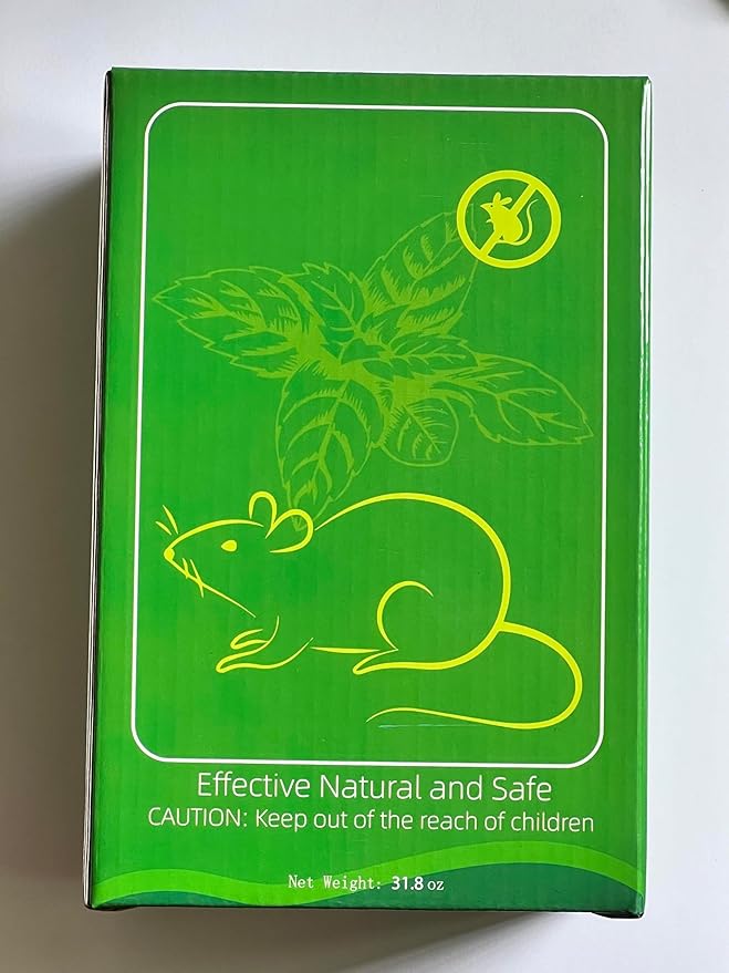 24 Pcs Skunk & Mouse Repellent Outdoor, Natural Peppermint Rodent Deterrent for Mouse, Mice, Skunk, Raccoon, Keep Skunk Away from House, Motor Campers, Attic, Humans & Pets Safe