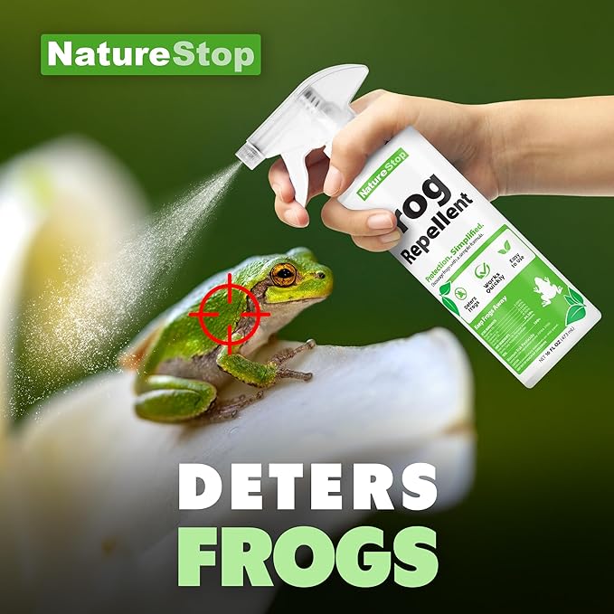 Frog Repellent Spray, Deterrent for Frogs & Toads in Outdoor Areas, 16 oz (475mL)