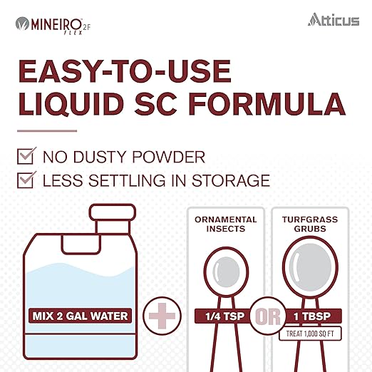 Atticus Mineiro 2F Flex Imidacloprid Systemic Insecticide (1 Gal) – Grub and Insect Control in Lawns and Landscapes