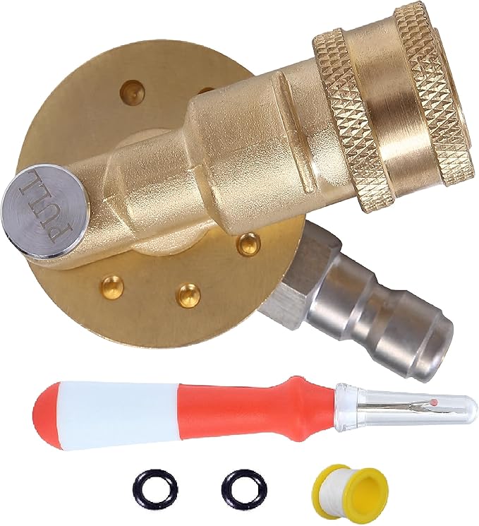 Meteor Blast Pivoting Coupler, 270 Degree with 7 Angles, heavy duty design and Stainless Steel Safety Lock for Pressure Washer Spray Nozzle, Clean Hard to Reach Area, 5000PS