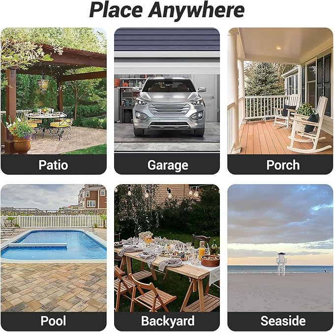 Outdoor Mosquito Trap – Premium Stainless Steel Insect Killer with UV Light & Octenol Lure, Rainproof, Ultra-Quiet, 15,000-Hour Lamp Life, Safe for Family & Pets